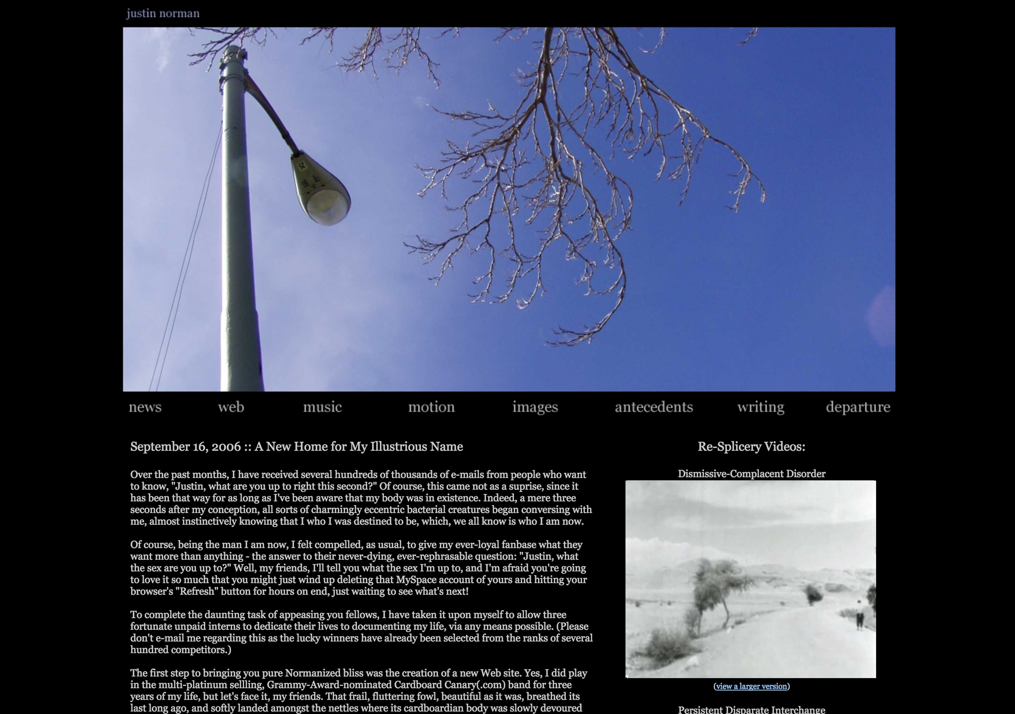 Justin Norman (old site)