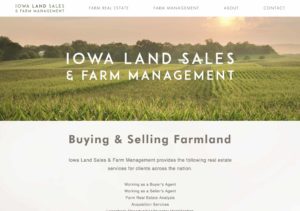 Iowa Land Sales 2.0 Web Site Design by ST Media