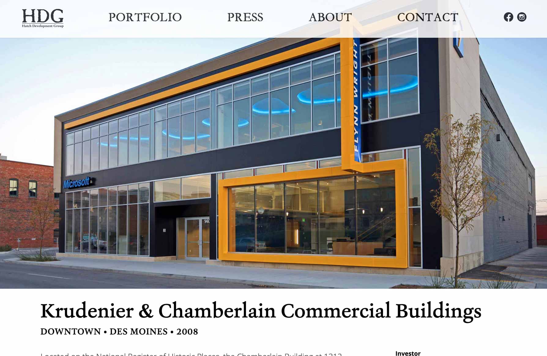 Hatch Development web site