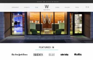 Salon Spa W web site