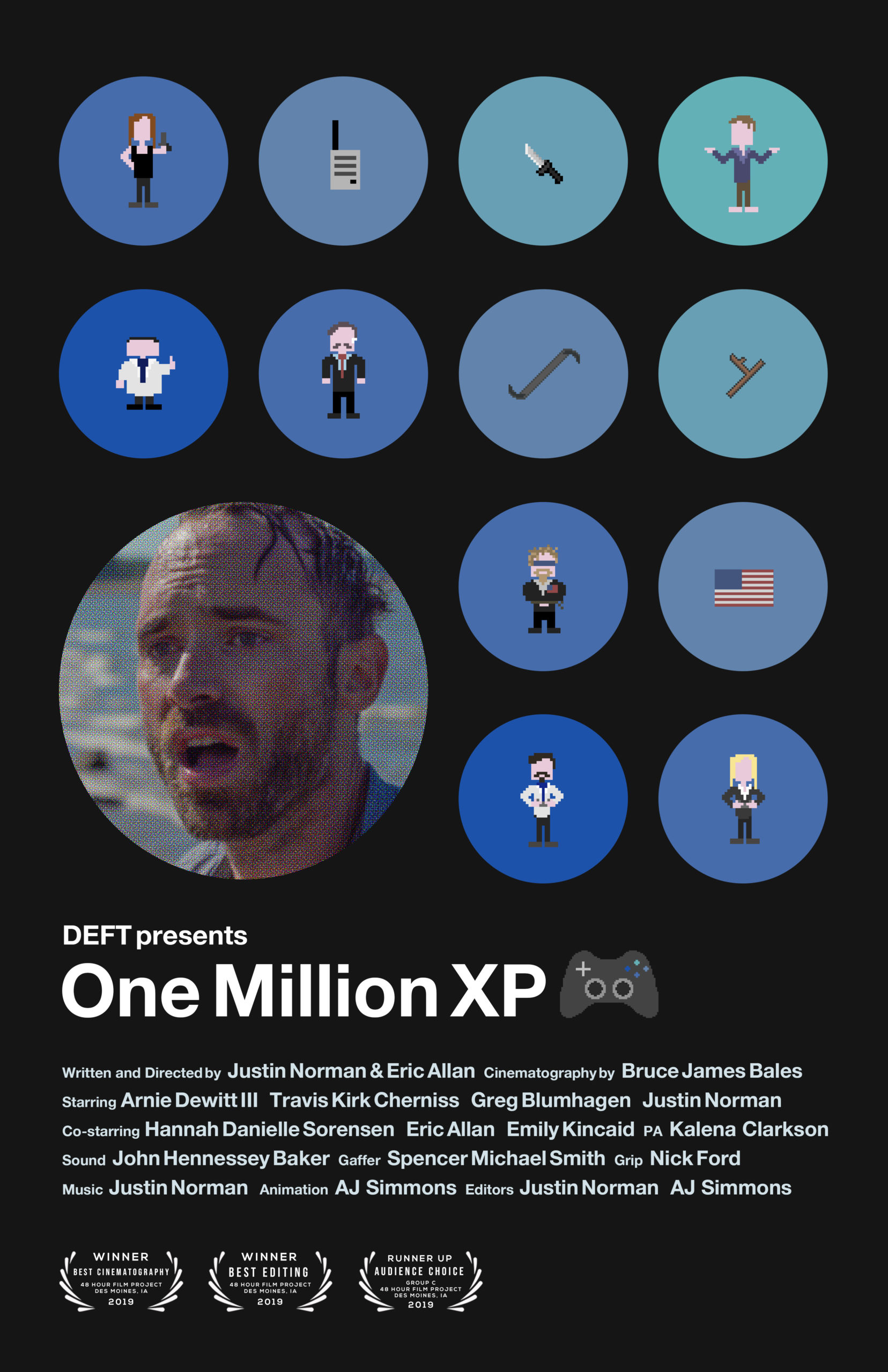 film poster design in Des Moines, Iowa for One Million XP